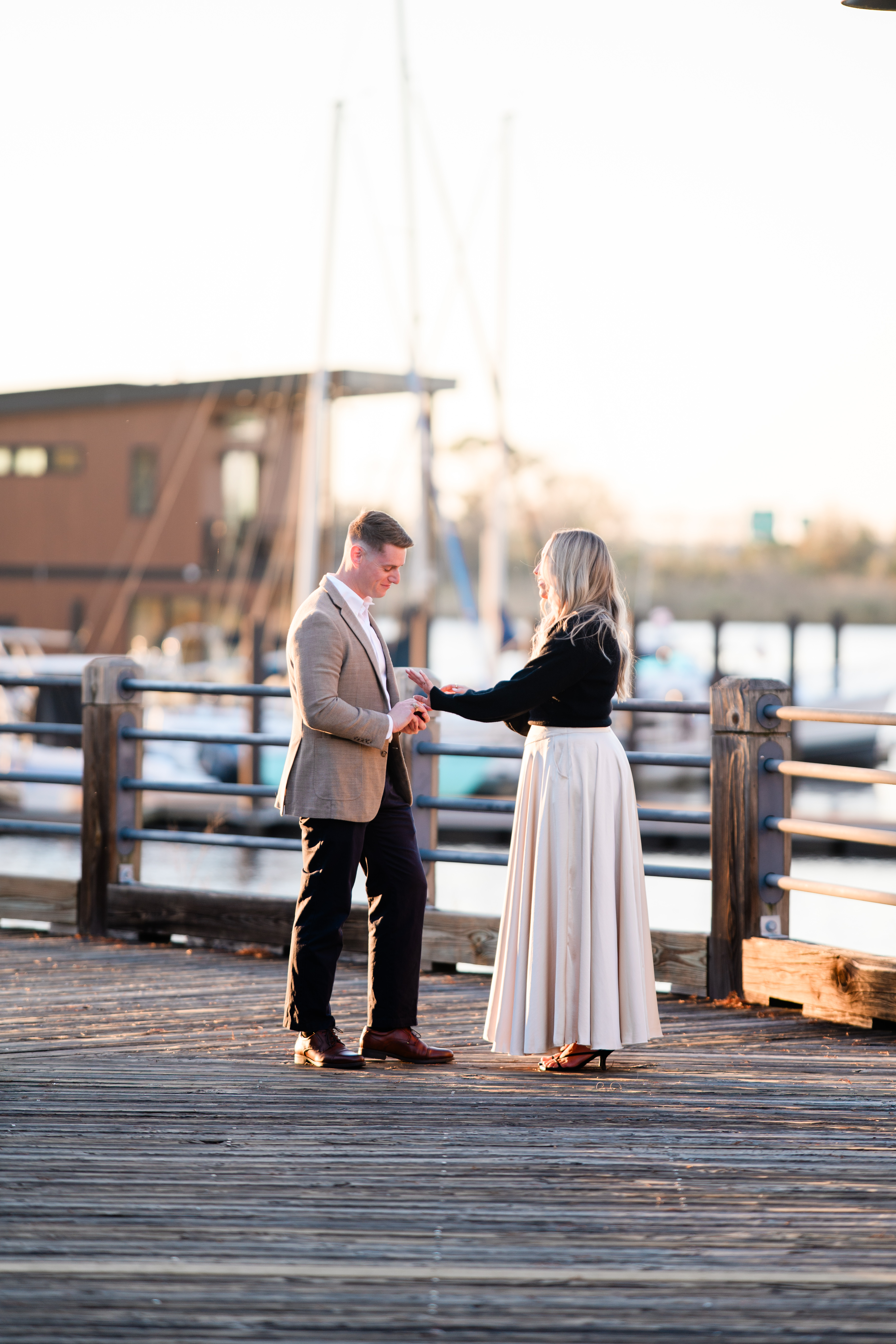 Romantic couple moment at wedding
